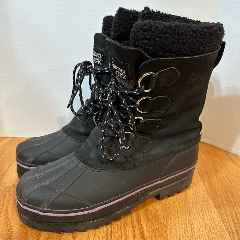 Women's Black Winter Boots
